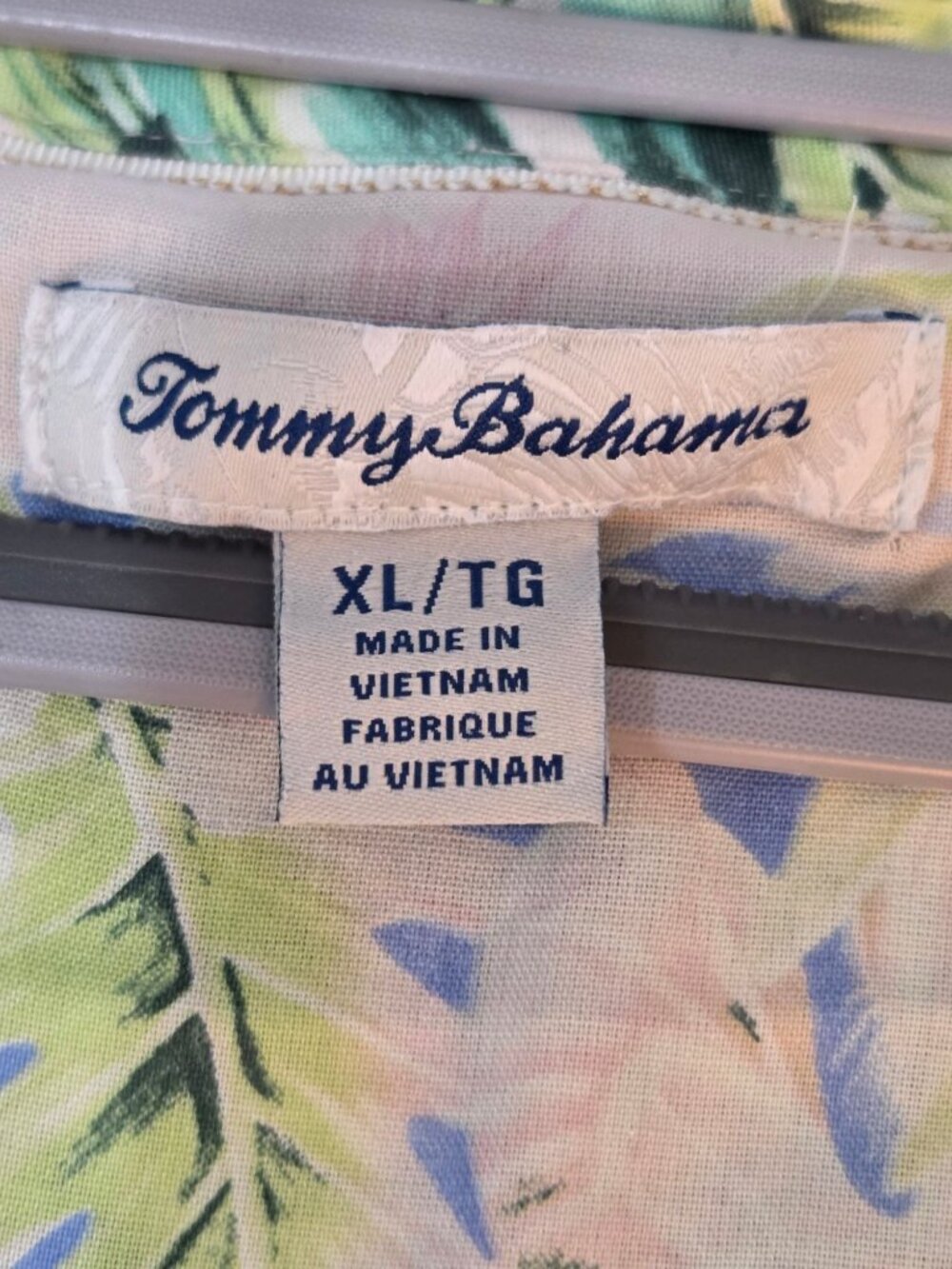 Tommy Bahama Ocean Vida 100% Silk Tropical Floral Camp Shirt Sz XL Vacation EUC - Picture 7 of 11